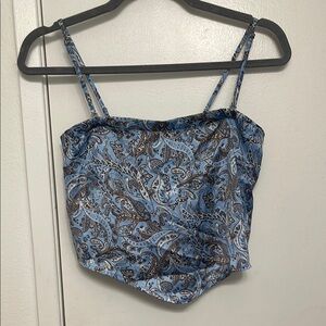 Blue Paisley Women's Top